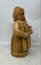 Load image into Gallery viewer, Decorative Handmade Santa Claus Figurine Carved From Wood With A Corn Husk Body