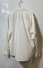 Load image into Gallery viewer, Express Mens White 1MX Slim Fit Long Sleeve Collared Stretch Dress Shirt Size L