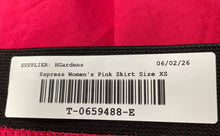 Load image into Gallery viewer, Express Womens Pink Regular Fit Side Zip Pleated Front Mini Skirt Size XS