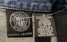 Load image into Gallery viewer, DKNY Womens Blue Cotton Long Sleeve Button Front Chest Pockets Jacket Size S