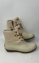 Load image into Gallery viewer, Sperry Top-Sider Womens Saltwater STS80493 Oat Gold Waterproof Duck Boots Sz 9M
