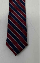 Load image into Gallery viewer, Nautica Mens Red Blue Striped Adjustable Formal Designer Neckwear Pointed Tie