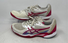 Load image into Gallery viewer, Asics Womens Solution Speed FF 3 White Red Lace-Up Sneaker Shoes Size 10.5