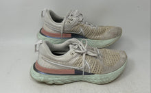 Load image into Gallery viewer, Nike Womens React Infinity Run Flyknit 2 Beige Green Pink Sneaker Shoes Size 8.5
