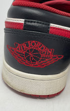 Load image into Gallery viewer, Authentic Nike Mens Air Jordan 1 Low White Red Sneaker Shoes Size 8.5 Worn