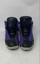 Load image into Gallery viewer, Nike Boys Air Jordan 13 FD4648-501 Purple Black Lace-Up Sneakers Shoes Size 3Y