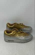 Load image into Gallery viewer, Nike Womens Air Max 1 LX Metallic Gold Platinum Lace-Up Sneakers Shoes Size 9.5