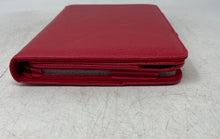 Load image into Gallery viewer, Red Leather Folding Folio Tablet Case With Bluetooth Keyboard Untested