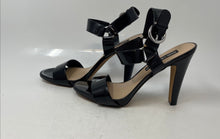Load image into Gallery viewer, Karl Lagerfeld Paris Womens Cieone Black Leather Ankle Strap Sandals Size 8.5