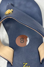 Load image into Gallery viewer, Lauren Ralph Lauren Womens Regina Blue Slip-On Flip Flop Sandals Size 8