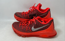 Load image into Gallery viewer, Nike Mens KD 8 749375-610 Red Black Gray Lace-Up Basketball Shoes Size 8.5