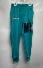Load image into Gallery viewer, NFL Team Apparel Boys Green Miami Dolphins Elastic Waist Jogger Pants Size 10-12