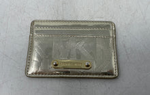 Load image into Gallery viewer, Michael Kors Womens Gold-Tone Leather Mini Credit Card Holder Wallet