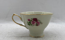 Load image into Gallery viewer, Lot Of 11 Pcs Formalities By Baum Bros White Floral Teacups & Saucer Set