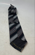 Load image into Gallery viewer, Ermenegildo Zegna Mens Multicolor Striped Print Silk Keeper Loop Designer Tie