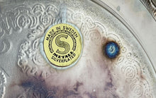 Load image into Gallery viewer, Vintage Silver Plated Round Shape Embossed Tableware Flatware Serving Tray