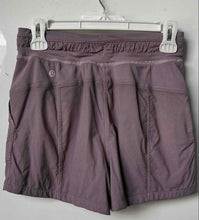 Load image into Gallery viewer, Lululemon Womens Purple Elastic Waist Drawstring Athletic Shorts Size 4