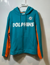 Load image into Gallery viewer, NFL Mens Blue Long Sleeve Miami Dolphins Pullover Hoodie Size Large