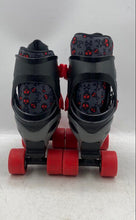Load image into Gallery viewer, Roller Derby Boys Black And Red Adjustable Four Wheeled Roller Skates Size J12-2