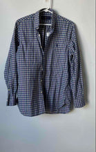 Load image into Gallery viewer, Ralph Lauren Mens Blue Plaid Long Sleeve Classic Fit Button-Up Shirt Size S