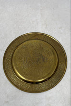 Load image into Gallery viewer, Cancun Mexican Mayan Aztec Brass Enamel Calendar Collectible Wall Hanging Plate