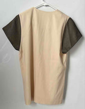 Load image into Gallery viewer, Giulietta New York Womens Beige Green Short Sleeve V-Neck Blouse Top Size 46