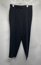 Load image into Gallery viewer, Hugo Boss Mens Black Pleated Pockets Straight Leg Dress Pants Size 34