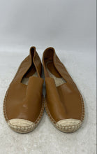 Load image into Gallery viewer, Talbots Womens Brown Leather Closed-Toe Slip-On Espadrille Shoes Size 9