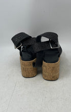 Load image into Gallery viewer, Forever 21 Womens Black Open Toe Wedge Platform Sandals Size 7