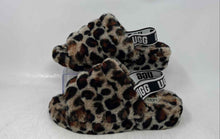 Load image into Gallery viewer, UGG Womens Fluff Yeah Multicolor Animal Print Open Toe Slide Slippers Size 7