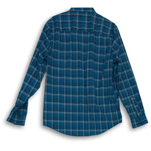 Load image into Gallery viewer, Alfani Mens Green Plaid Long Sleeve Button-Up Shirt Size Medium