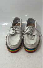 Load image into Gallery viewer, Sperry Top-Sider Womens Pride White Leather Moc Toe Boat Shoes Size 7.5