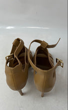 Load image into Gallery viewer, Aldo Womens Beige Leather Open Toe Buckle Gladiator Heels Size 8.5