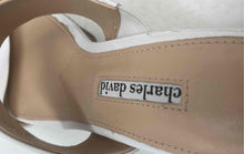 Load image into Gallery viewer, Charles David Womens Jinx White Leather Open Toe Slip-On Platform Heels Size 7M