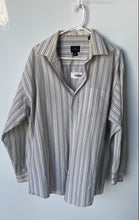 Load image into Gallery viewer, Kenneth Cole Reaction Mens Multicolor Striped Long Sleeve Dress Shirt Size XL