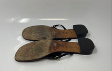 Load image into Gallery viewer, Kate Spade New York Womens Black leather Slip-On Block Thong Sandals Size 9.5