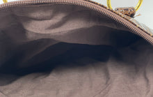 Load image into Gallery viewer, Joan Rivers Womens Brown Crocodile Embossed Faux Leather Double Zip Tote Handbag