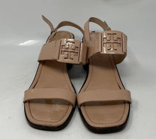 Load image into Gallery viewer, Authentic Tory Burch Womens Eleanor Beige Slingback Sandals Size 7.5M Damaged