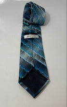 Load image into Gallery viewer, Pierre Cardin Mens Brown Blue Geometric Print Adjustable Formal Pointed Tie