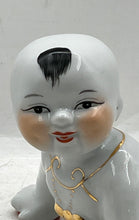 Load image into Gallery viewer, White Chinese Decorative Porcelain Crawling Baby Boy Statue Figurine