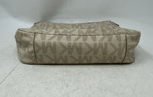 Load image into Gallery viewer, Michael Kors Womens Beige Signature Print Inner Pocket Crossbody Handbag