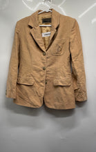Load image into Gallery viewer, Roccobarocco Womens Tan Long Sleeve Notch Lapel Three-Button Blazer Size IT 42