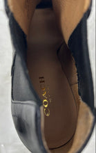 Load image into Gallery viewer, Coach Womens Johanna Black Leather Peep Toe Stiletto Heel Ankle Booties Size 6B