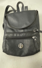Load image into Gallery viewer, Giani Bernini Womens Black Leather Adjustable Shoulder Strap Mini Backpack