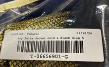 Load image into Gallery viewer, Joseph Dann Boys Gold & Black Two-Piece Blazer & Vest Set Size 5
