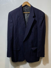 Load image into Gallery viewer, Authentic Burberry Mens Blue Pure Wool Two-Button Blazer No Size Pit To Pit 23"
