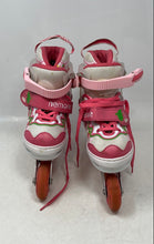 Load image into Gallery viewer, Nemone Unisex Kids Pink 4-In-1 Adjustable Roller Blades Inline Skates Sz 13C-3Y