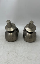 Load image into Gallery viewer, Set Of 2 Pcs Eddie Bauer Home Snowman Brushed Steel Votive Candle Holder