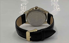 Load image into Gallery viewer, L &Co. Men's Quartz Analog Watch Gold Tone Case Black Strap Model 1905