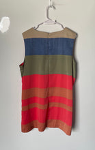 Load image into Gallery viewer, Vince Camuto Womens Multicolor Colorblock Sleeveless Back-Zip Mini Dress Size L